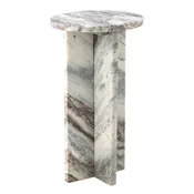 Marmorna okrogla stranska mizica o 30 cm Jasmia – Bloomingville