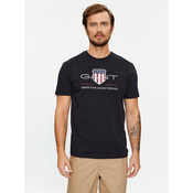 Gant Majica Reg Archive Shield Ss 2003199 Črna Regular Fit