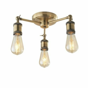 Endon 97243 - Spot svetiljka HAL 3xE27/10W/230V mesing