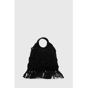 Pamučna torba Sisley boja: crna