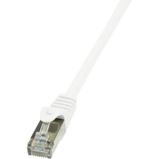 LogiLink RJ45 mrežni kabel CAT 6 F/UTP[1x RJ45 utikač - 1x RJ45 utikač] 10 m bijeli zaštićeni Logi