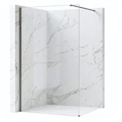 Stena za prhanje Rea Flexi Transparent/Titan 140