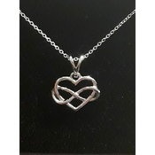 Ogrlica Srce Infinity – Srebro 925 + KUTIJA