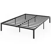 Northix Kovinski posteljni okvir 194x141 cm 300kg 26,5 cm shranjevanje črn