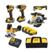 Dewalt 18V kombinirani komplet 6 kosov v vrečki 3x5,0 Ah DCK502P3
