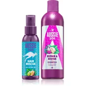 Aussie SOS Hair Rescue & Repair & Revive set za suhe, obremenjene lase