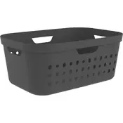 Rotho Koš za perilo JONA 39L - antracitna plast, zračni dizajn, Rotho kakovost