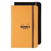Notes 9x14, Rhodia Unlimited, diktando, narancasto/crni mix