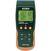 Extech 2-/4-kanalni merilnik temperature s shranjevalnikom podatkov Extech SDL200, tipa K