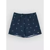 Quiksilver Stretch Printed Volley 16 kopalne hlače dark navy spaced out