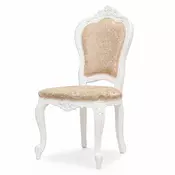 Casa Padrino luxury baroque dining room chair beige/white - Exquisite baroque furniture