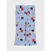 Sinsay - Flare pantalone Minnie Mouse - svetlo plava