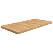 vidaXL vidaXL Kopalniški pult svetlo rjav 80x40x2,5 cm obdelana hrastovina, (21063762)