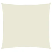 Vidaxl Senčno jadro oksford tekstil kvadratno 3,6x3,6 m krem