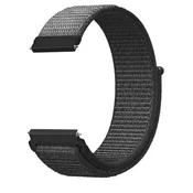 Najlonski pašček 22 mm, siv, za pametno uro