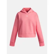 Under Armour RIVAL FLEECE HOODIE, pulover o., roza 1379517