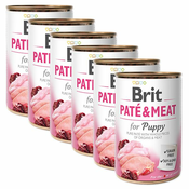 Konzerva Brit Paté & Meat PUPPY 6x400 g