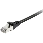 EQUIP Equip 605592 RJ45 omrežni kabel\, Patch kabel CAT 6 S/FTP 3.00 m črna pozlačeni konektorji 1 kos, (20421389)