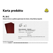 KLINGSPOR PAPIRNA PLOŠČICA 230mmx280mm PL28C gr.150 /50pcs.