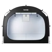 VEVOR Šotor za shranjevanje koles 2260x1510x1970 mm Črn