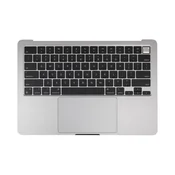 Gornji okvir tipkovnice za MacBook Air 13, A3113 (2024), s US tipkovnicom i baterijom, Space Gray, 661-40227, Genuine Apple