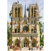 HEYE Puzzle Cartoon Classics: naj živi Notre Dame 1000 kosov
