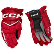 Hokejske rokavice CCM JetSpeed FT8 Red/White Junior 12 palcev