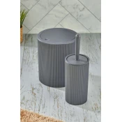 Lessentiel Maison Set dodataka za kupatilo PZR-064, Antracit