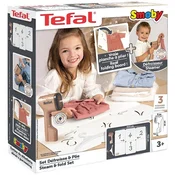 Ručný naparovač s doskou na skladanie oblečenia Tefal Steam&Fold Set Smoby so svetlom a vešiakom od 3 rokov SM330127
