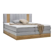 Mömax Postelja Boxspring Rabina, Svetlo Siva, 180x200