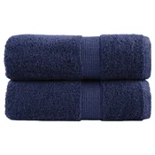 Vidaxl Premium brisače za pranje SOLUND 2 kosa temno modre 30x30 cm 600 g/m2