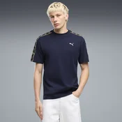 PUMA Essentials Elevated Tape Relaxed Tee Men, Men, Navy, L