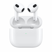 Apple AirPods (3rd generation) AirPods, Bežično, Pozivi/glazba, Slušalice, Bijelo