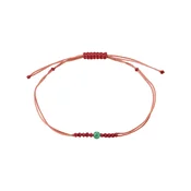 Pilgrim Zapestnica Birthstones zelena/rdeča