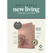 NLT Compact Giant Print Bible, Filament Enabled Edition (Red Letter, Leatherlike, Rose Metallic Peony, Indexed)