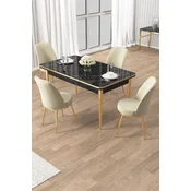 Hanah Home Trpezarijski set, 5 komada, Svetlozeleni
