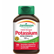 Jamieson Premium Kalij 100 mg, 100 tablet s podaljšanim sproščanjem 6-8 ur