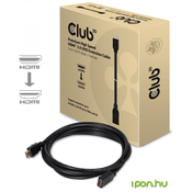 club3D club3D HDMI podaljšek HDMI-A  vtič\, HDMI-A  vtičnica 3.00 m črna CAC-1321 #####4K UHD HDMI kabel, (20416554)