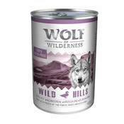 Ekonomično pakiranje: Wolf of Wilderness 24 x 400 g - Mix: Janjetina, patka, divlja svinja, jelenBESPLATNA dostava od 299kn