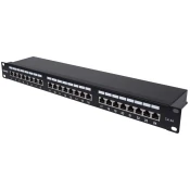 INTELLINET INTELLINET 1U 24-port FTP Cat6a črn slepi panel
