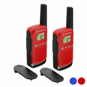 Motorola T42 walkie-talkie, rdeča, 2 kom