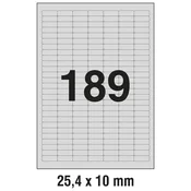 ETIKETE LASER  25,4X10MM POLIESTER PK20L ZWECKFORM L6008-20 SREBRNE