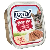 Happy Cat Minkas Duo fina pašteta - Perad i govedina