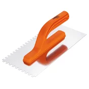 Gladilnik z zobmi, 270 x 125 mm, zobje 6 x 6 x 6 mm, plastični ročaj 50-204