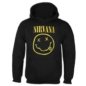 Hoodi moška Nirvana - Yellow Happy Face - ROCK OFF - NIRVHD04MB