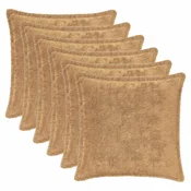 vidaXL Prevleka za blazino 6 kos HOUTEN Taupe 35 x 35 cm