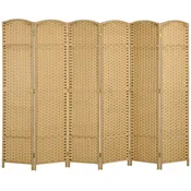 Homestar Prostorilni razdelilec 6 panelov 240x16x170 cm naravni