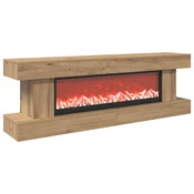 vidaXL Električni kamin Artisan hrast 150 x 30 x 50 cm Inženirski les