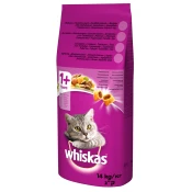 WHISKAS Suva hrana za odrasle macke sa ukusom govedine 14 kg