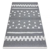 eoshop Preproga ECO SISAL BOHO MOROC Geometric 22321 tassels - dva nivoja flisa krem/siva, cy ( - Velikost: 175x270 cm)